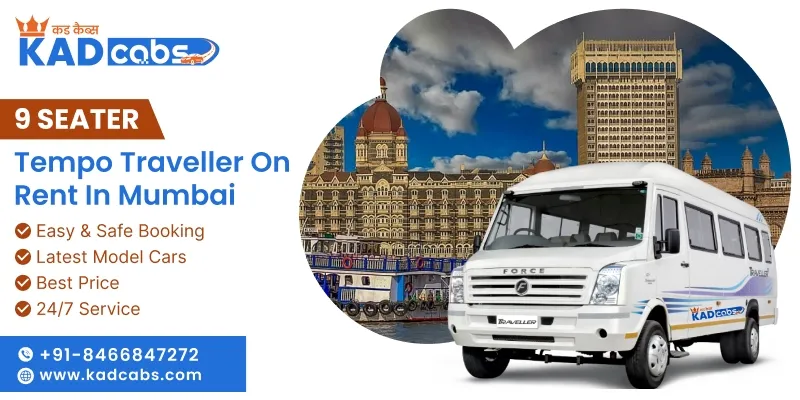 9 Seater Tempo Traveller on rent in Mumbai 
