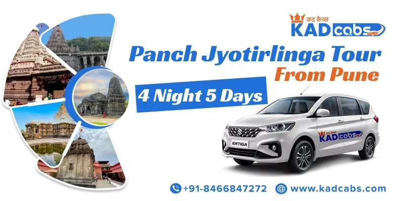 Panch Jyotirlinga Tour from Pune 4 Night 5 Days | Pune to Panch Jyotirlinga Tour Package by Cab/Taxi